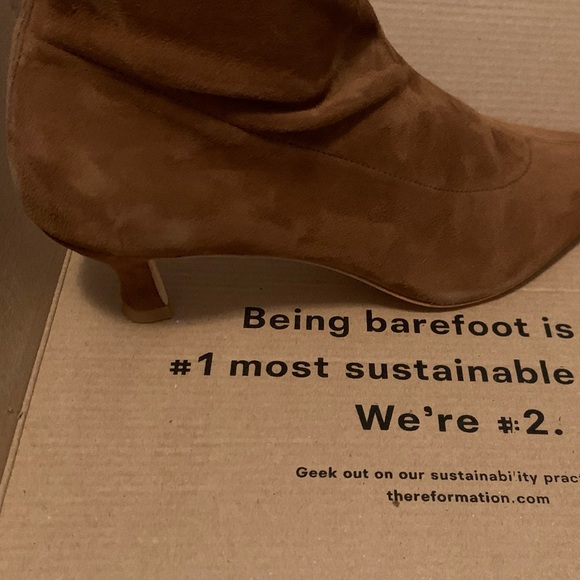 Reformation Size 7.5 Color Toasted Brown Suede - Picture 3 of 7